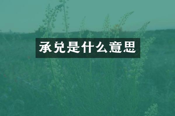 承兑是什么意思
