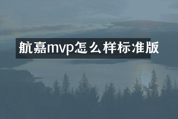 航嘉mvp怎么样标准版