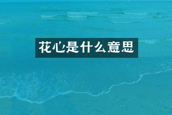 花心是什么意思