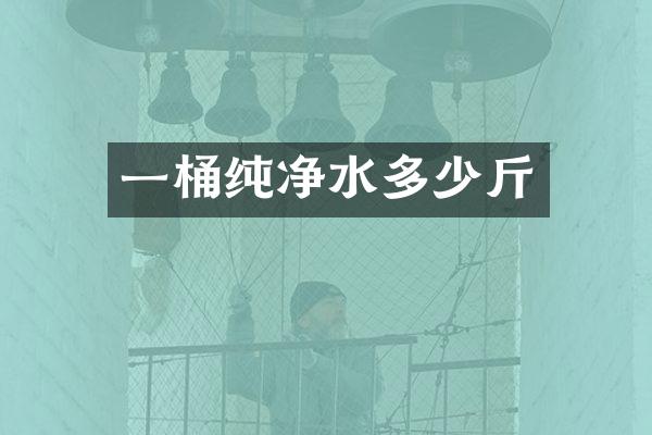 一桶纯净水多少斤