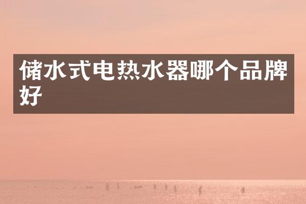储水式电热水器哪个品牌好