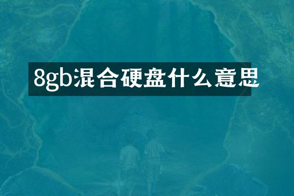 8gb混合硬盘什么意思