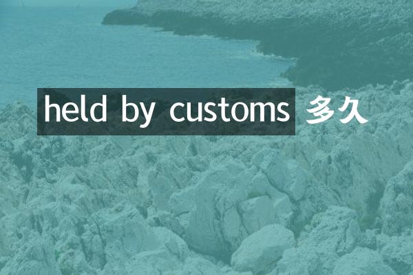 held by customs 多久