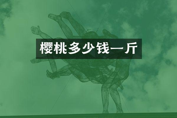 樱桃多少钱一斤