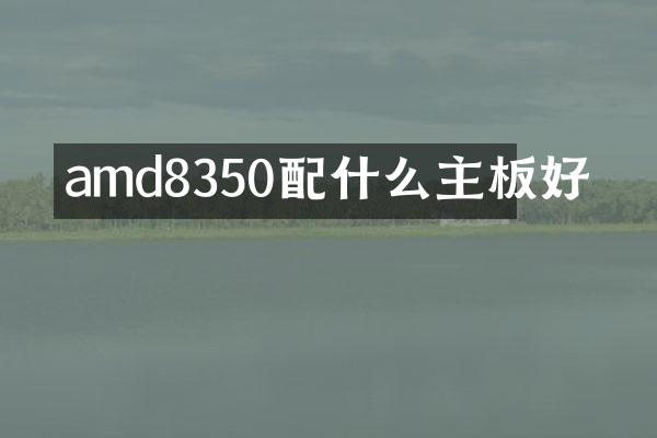 amd8350配什么主板好