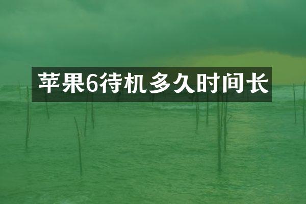 苹果6待机多久时间长