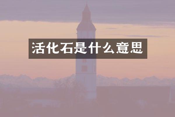 活化石是什么意思