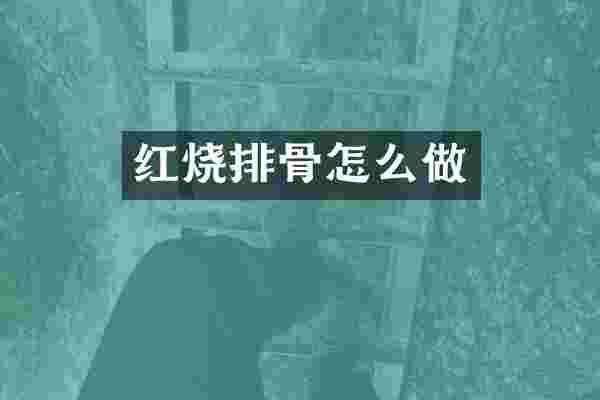 红烧排骨怎么做