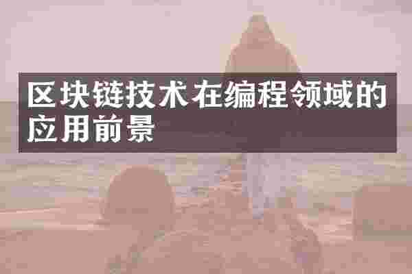 区块链技术在编程领域的应用前景