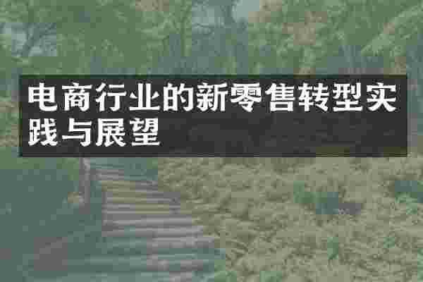 电商行业的新零售转型实践与展望