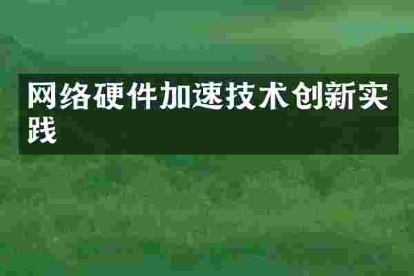 网络硬件加速技术创新实践
