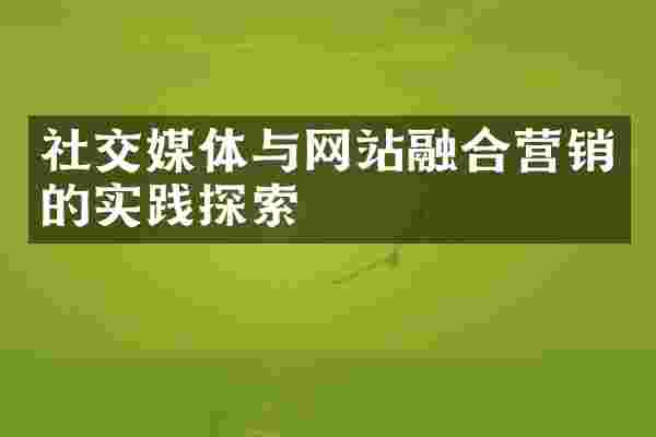 社交媒体与网站融合营销的实践探索