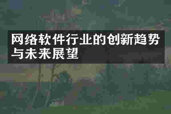 网络软件行业的创新趋势与未来展望