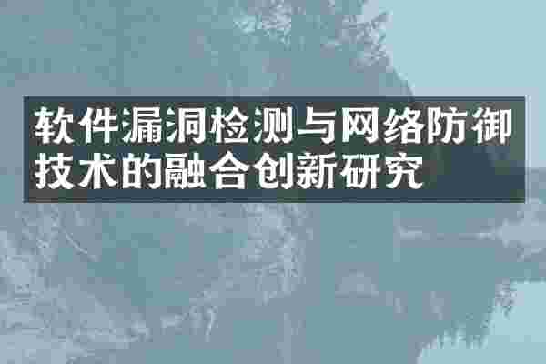 软件漏洞检测与网络防御技术的融合创新研究