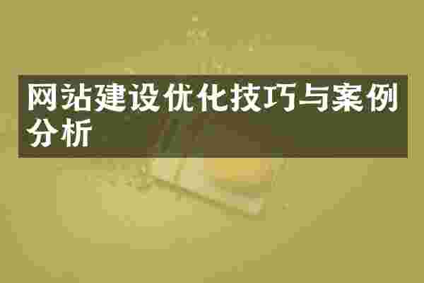 网站建设优化技巧与案例分析
