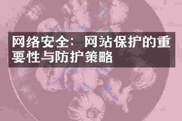 网络安全：网站保护的重要性与防护策略