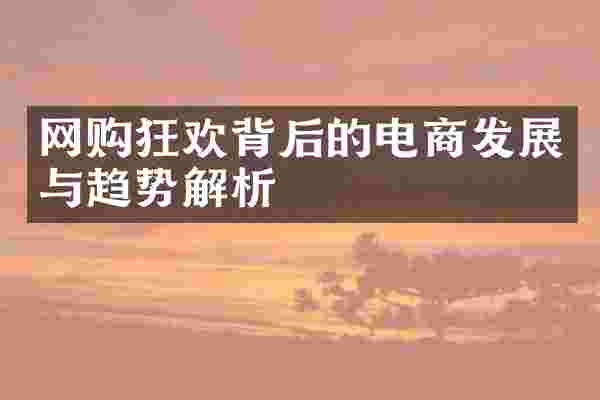网购狂欢背后的电商发展与趋势解析