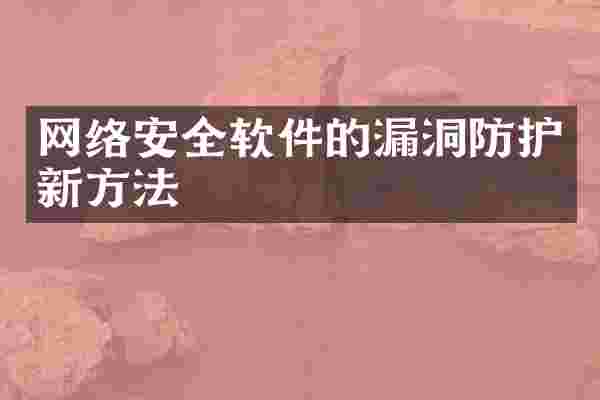 网络安全软件的漏洞防护新方法