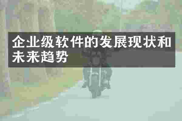 企业级软件的发展现状和未来趋势