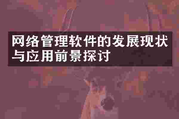 网络管理软件的发展现状与应用前景探讨