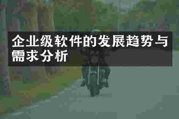 企业级软件的发展趋势与需求分析