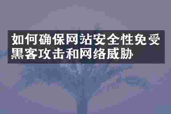 如何确保网站安全性免受黑客攻击和网络威胁