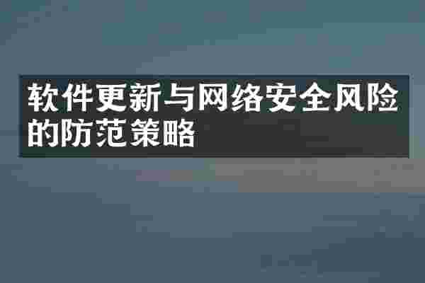 软件更新与网络安全风险的防范策略