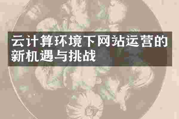 云计算环境下网站运营的新机遇与挑战