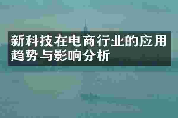 新科技在电商行业的应用趋势与影响分析